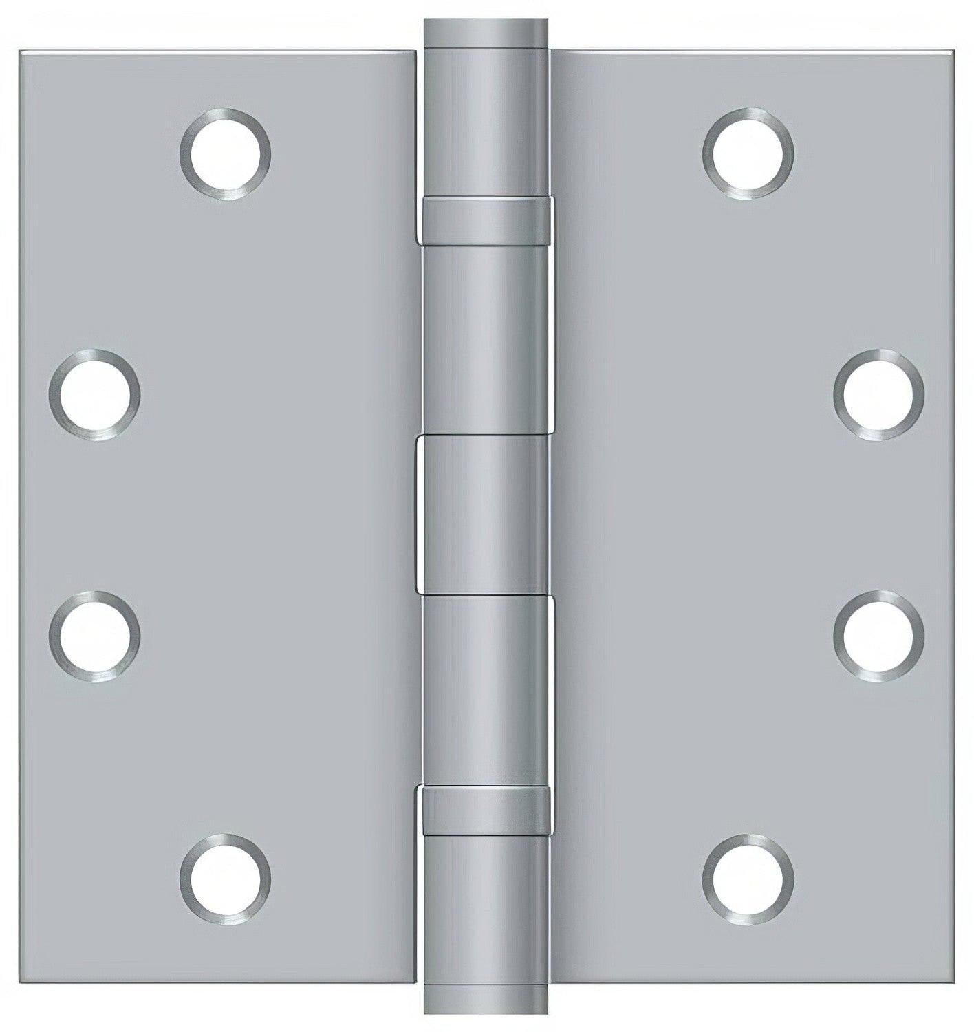 Deltana S45BB 4-1/2" x 4-1/2" Square Corner Ball Bearing Door Hinge.