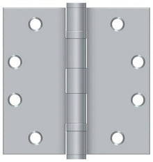 Deltana S45BB 4-1/2" x 4-1/2" Square Corner Ball Bearing Door Hinge