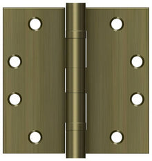 Deltana S45BBU 4-1/2" x 4-1/2" Square Corner Ball Bearing Door Hinge