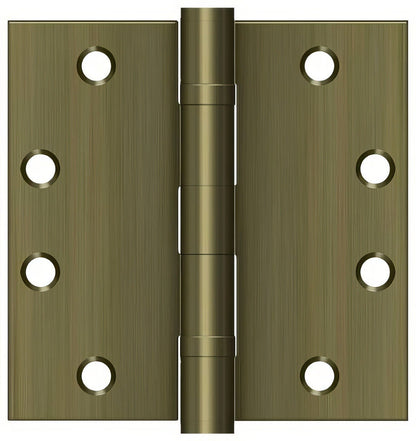 Deltana S45BBU 4-1/2" x 4-1/2" Square Corner Ball Bearing Door Hinge