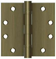 Deltana S45BBU 4-1/2" x 4-1/2" Square Corner Ball Bearing Door Hinge.