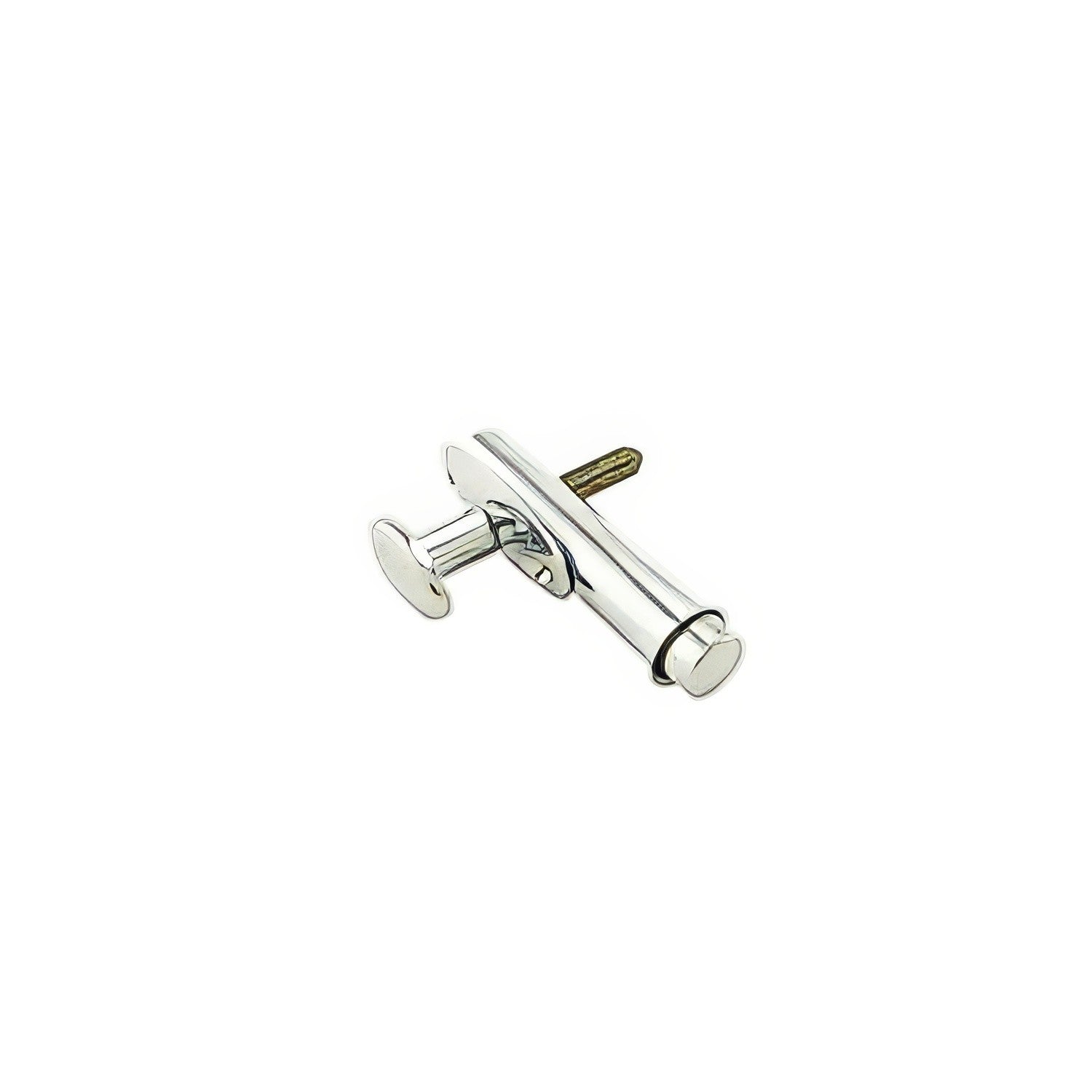 Ives S48B Brass and Steel Mortise Door Bolt 2-1/2" x 9/16" Case 1/2" Throw.