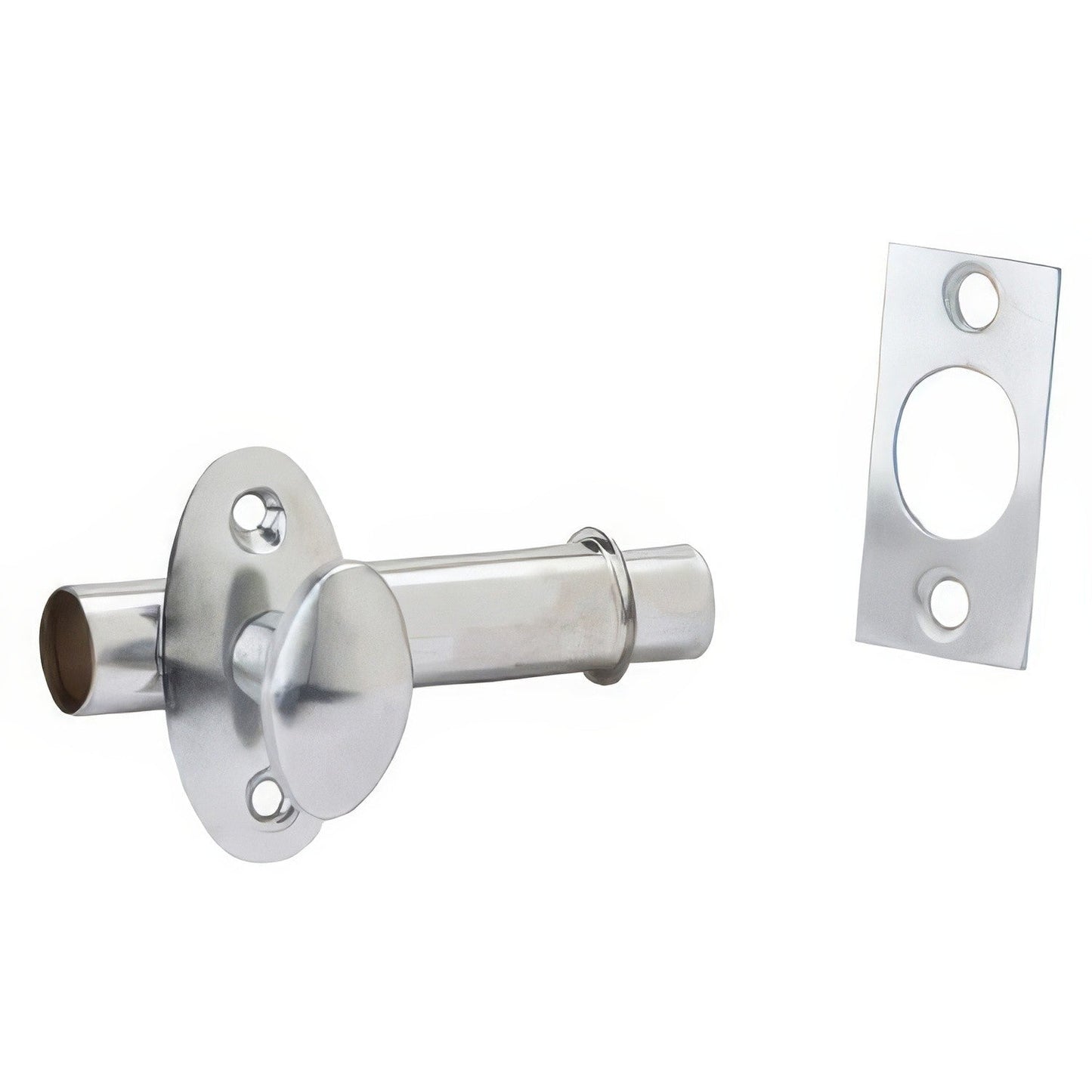 Ives S48B Brass and Steel Mortise Door Bolt 2-1/2" x 9/16" Case 1/2" Throw.