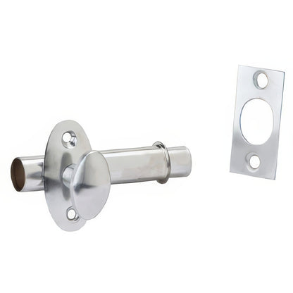Ives S48B Brass and Steel Mortise Door Bolt 2-1/2" x 9/16" Case 1/2" Throw.