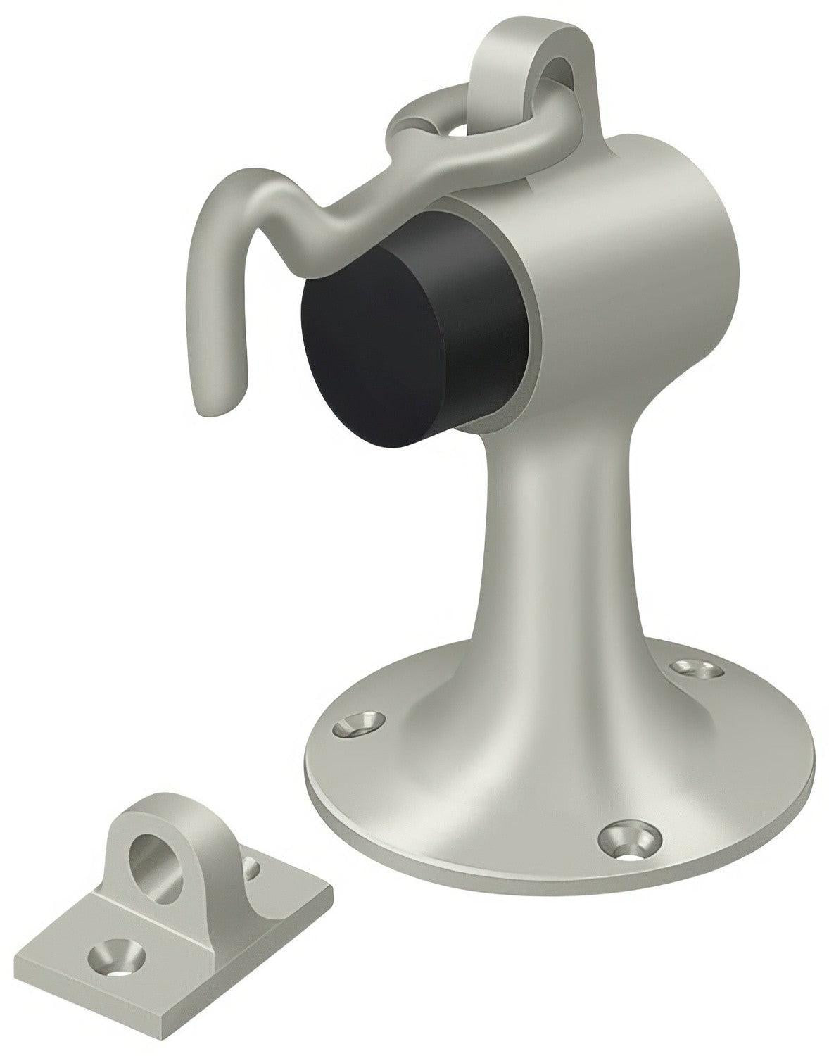 Deltana SAHF358 3-5/8" x 2-1/4" Floor Mount Door Bumper with Holder.
