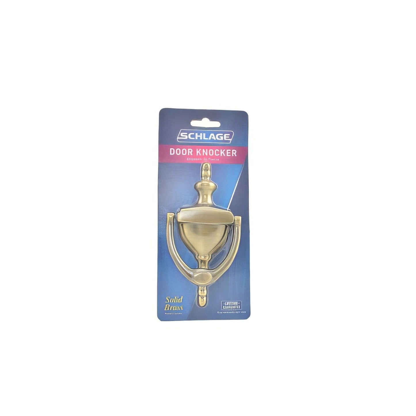 Ives SC23125 Solid Brass Carded Door Knocker.