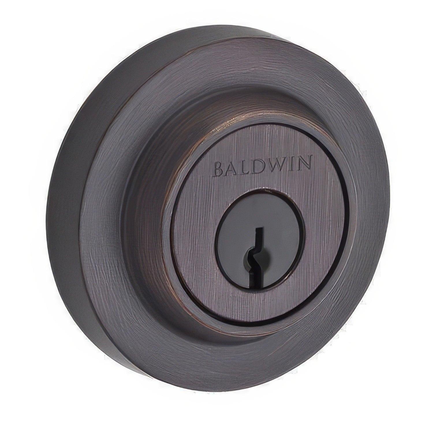 Baldwin SC.CRD Contemporary Round Keyed Entry Single Cylinder Deadbolt