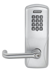 Schlage CO-200-CY-70-KP-TLR CO-Series Commercial Electronic Cylindrical Lock with Keypad and Tubular Lever
