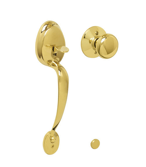 Schlage FE285-PLY-PLY Plymouth Lower Handle Set for Electronic Keypad with Plymouth Interior Knob.