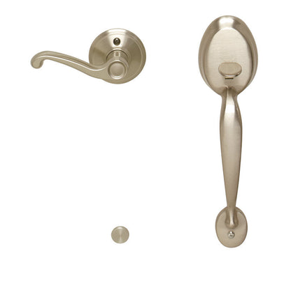 Schlage FE285-PLY-FLA-RH Plymouth Lower Handleset for Electronic Keypad with Flair Interior Right Hand Lever
