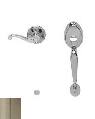Schlage FE285-PLY-FLA-RH Plymouth Lower Handleset for Electronic Keypad with Flair Interior Right Hand Lever.