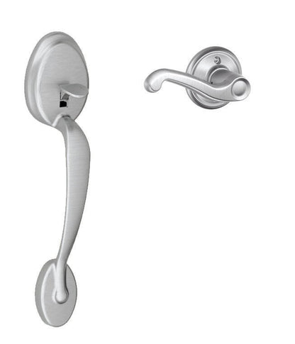 Schlage FE285-PLY-FLA-RH Plymouth Lower Handleset for Electronic Keypad with Flair Interior Right Hand Lever.