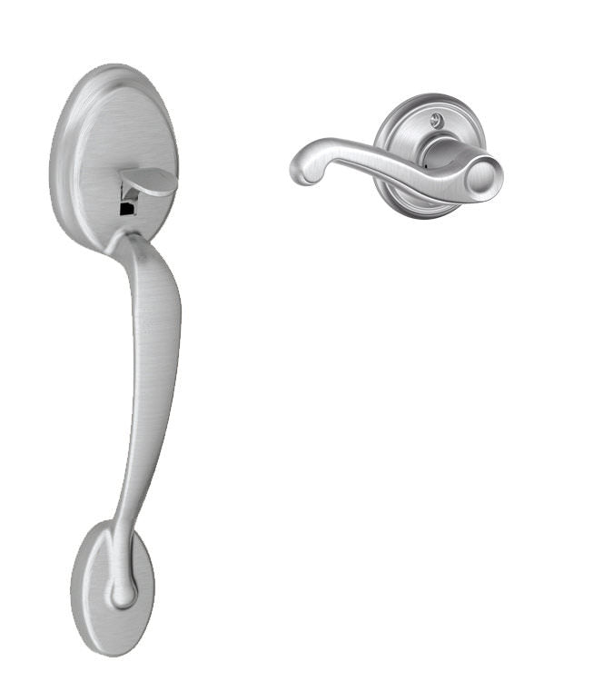 Schlage FE285-PLY-FLA-RH Plymouth Lower Handleset for Electronic Keypad with Flair Interior Right Hand Lever