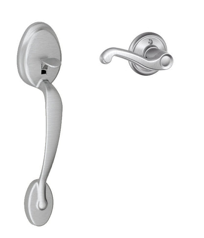 Schlage FE285-PLY-FLA-RH Plymouth Lower Handleset for Electronic Keypad with Flair Interior Right Hand Lever
