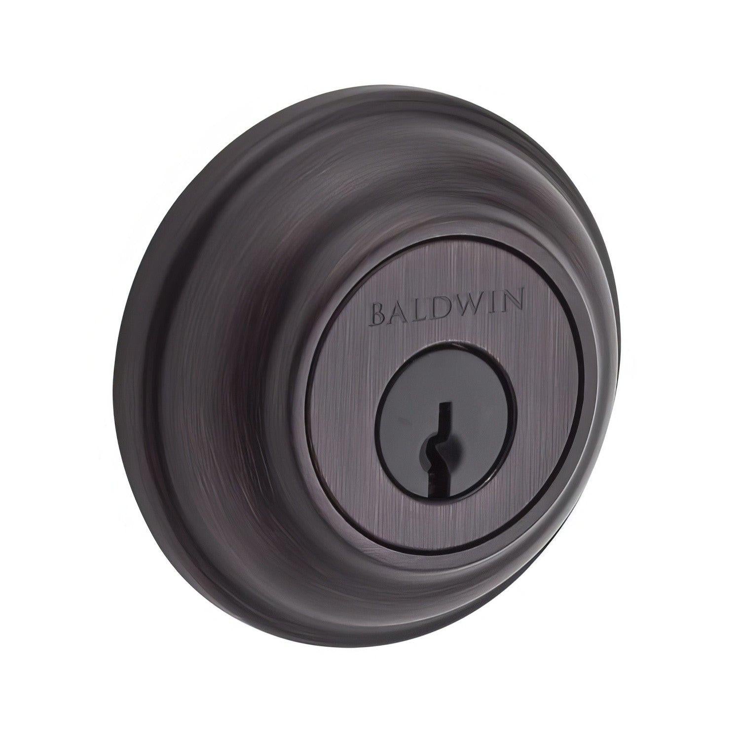 Baldwin SC.TRD Traditional Round Keyed Entry Single Cylinder Deadbolt