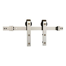 Schlage SD10JSTP66 6' 6" Sliding Barn Door Hardware Kit with J Strap Hangers
