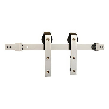 Schlage SD10JSTP66 6' 6" Sliding Barn Door Hardware Kit with J Strap Hangers
