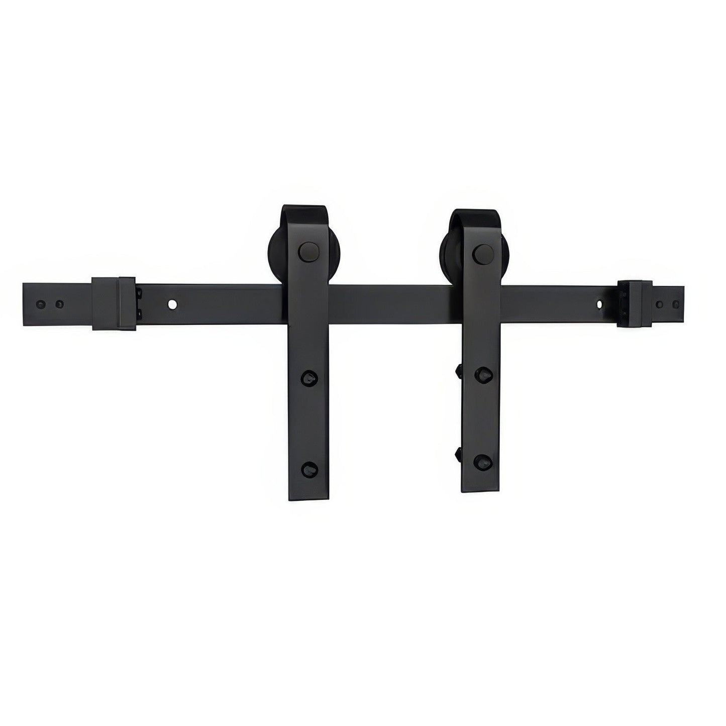 Schlage SD10JSTP66 6' 6" Sliding Barn Door Hardware Kit with J Strap Hangers
