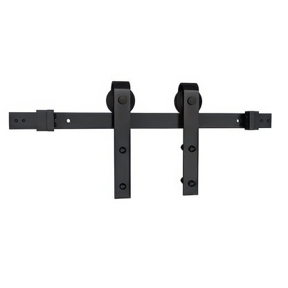 Schlage SD10JSTP66 6' 6" Sliding Barn Door Hardware Kit with J Strap Hangers