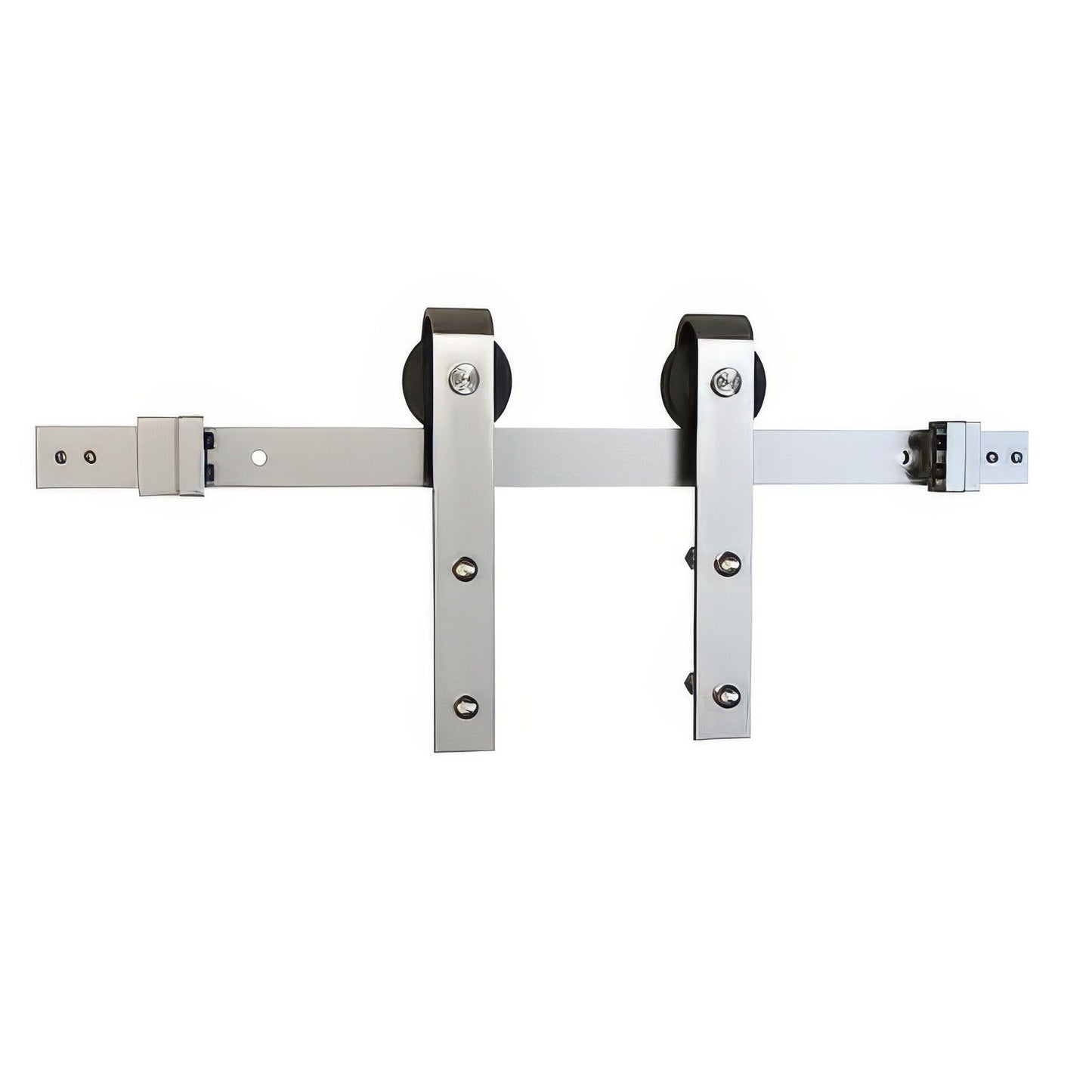 Schlage SD10JSTP66 6' 6" Sliding Barn Door Hardware Kit with J Strap Hangers