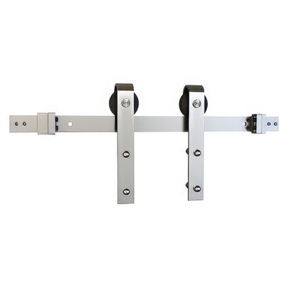 Schlage SD10JSTP66 6' 6" Sliding Barn Door Hardware Kit with J Strap Hangers