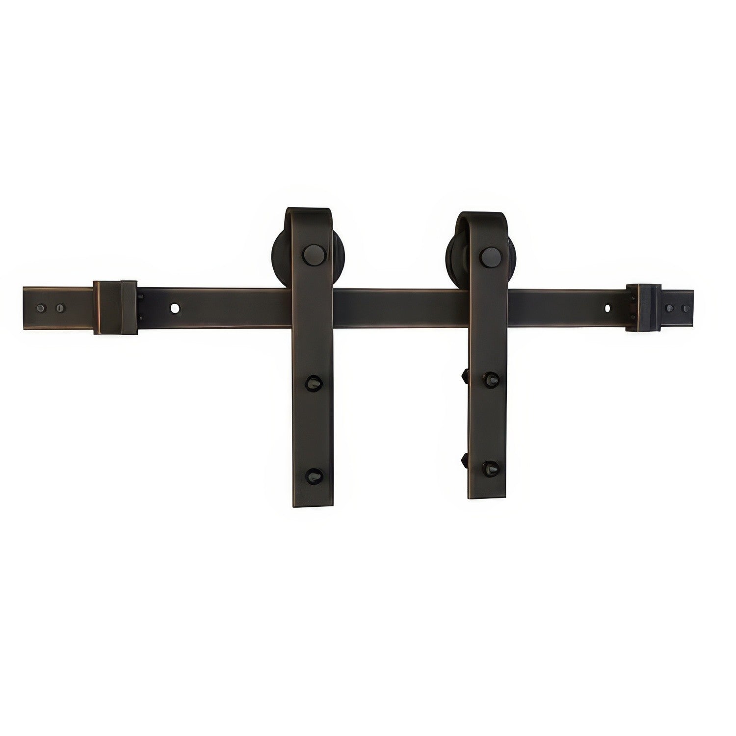 Schlage SD10JSTP66 6' 6" Sliding Barn Door Hardware Kit with J Strap Hangers