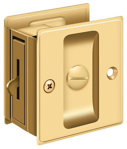 Deltana SDL25 2-1/2" x 2-3/4" Privacy Pocket Door Lock.