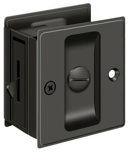 Deltana SDL25 2-1/2" x 2-3/4" Privacy Pocket Door Lock.