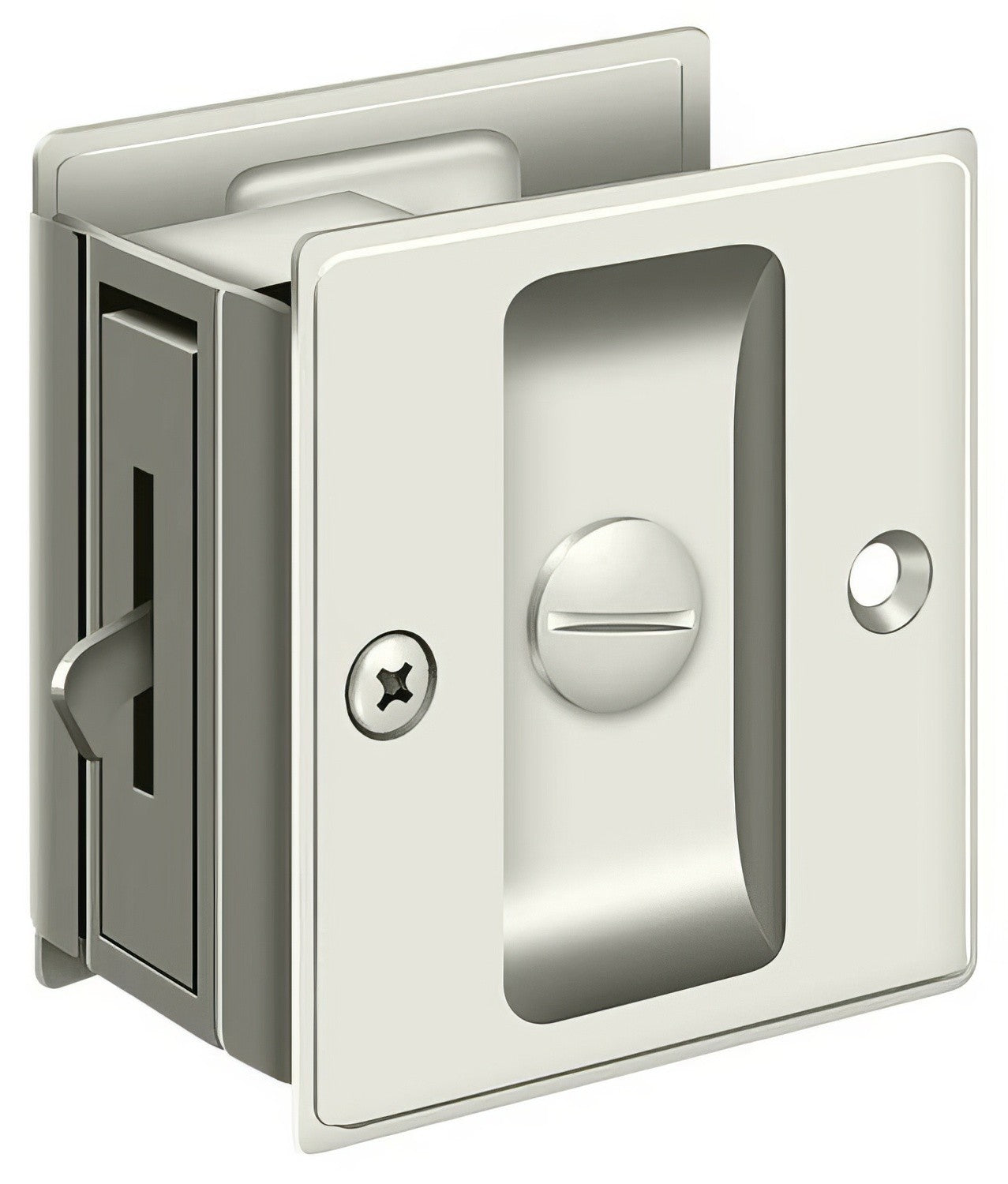 Deltana SDL25 2-1/2" x 2-3/4" Privacy Pocket Door Lock
