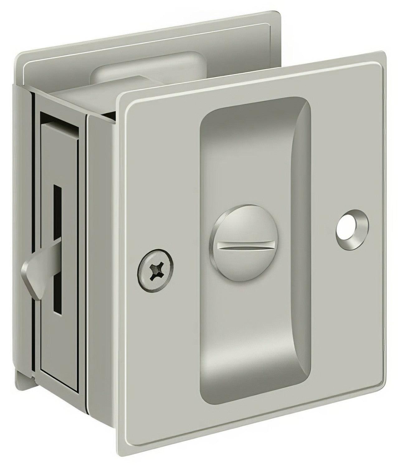 Deltana SDL25 2-1/2" x 2-3/4" Privacy Pocket Door Lock.