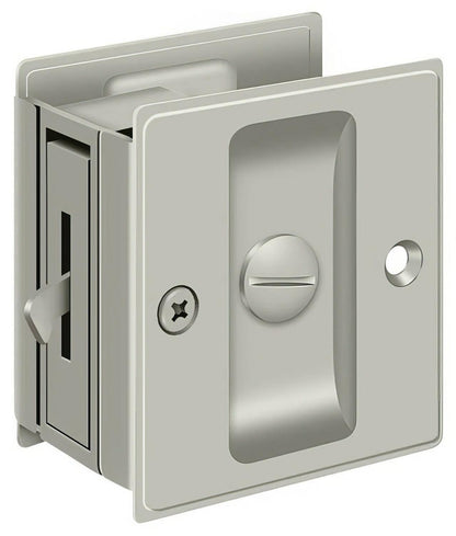 Deltana SDL25 2-1/2" x 2-3/4" Privacy Pocket Door Lock.
