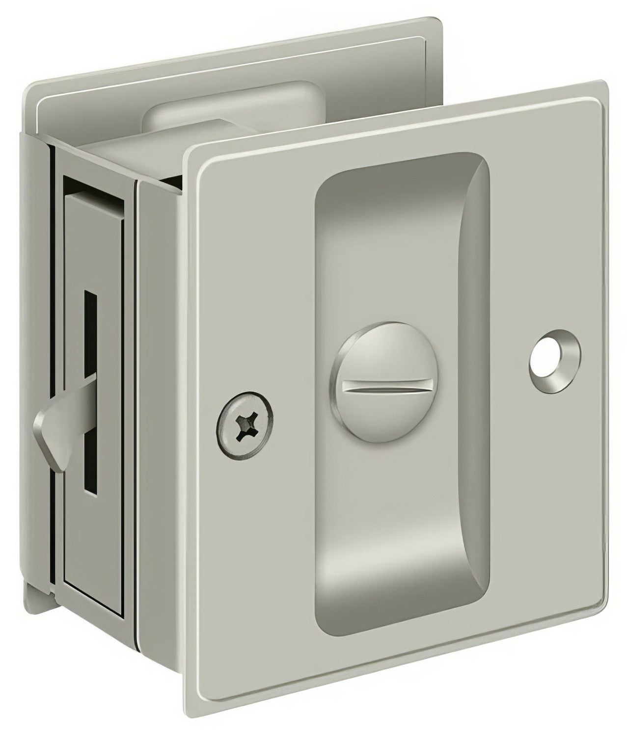 Deltana SDL25 2-1/2" x 2-3/4" Privacy Pocket Door Lock