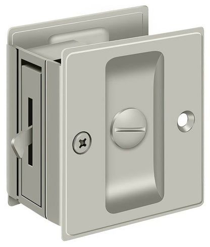 Deltana SDL25 2-1/2" x 2-3/4" Privacy Pocket Door Lock