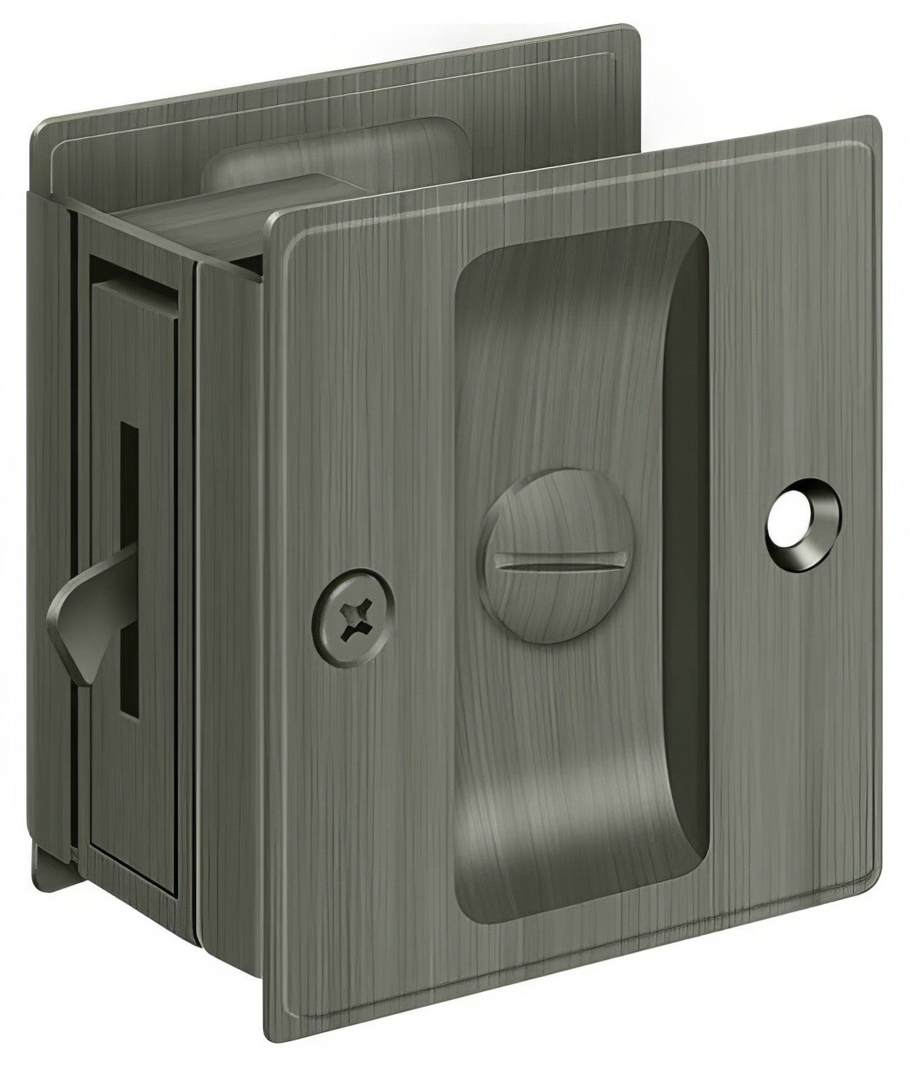 Deltana SDL25 2-1/2" x 2-3/4" Privacy Pocket Door Lock