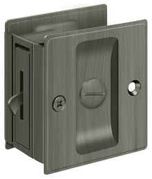 Deltana SDL25 2-1/2" x 2-3/4" Privacy Pocket Door Lock