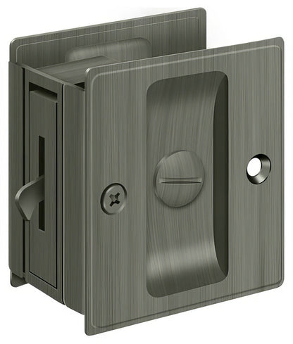 Deltana SDL25 2-1/2" x 2-3/4" Privacy Pocket Door Lock