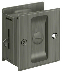 Deltana SDL25 2-1/2" x 2-3/4" Privacy Pocket Door Lock.