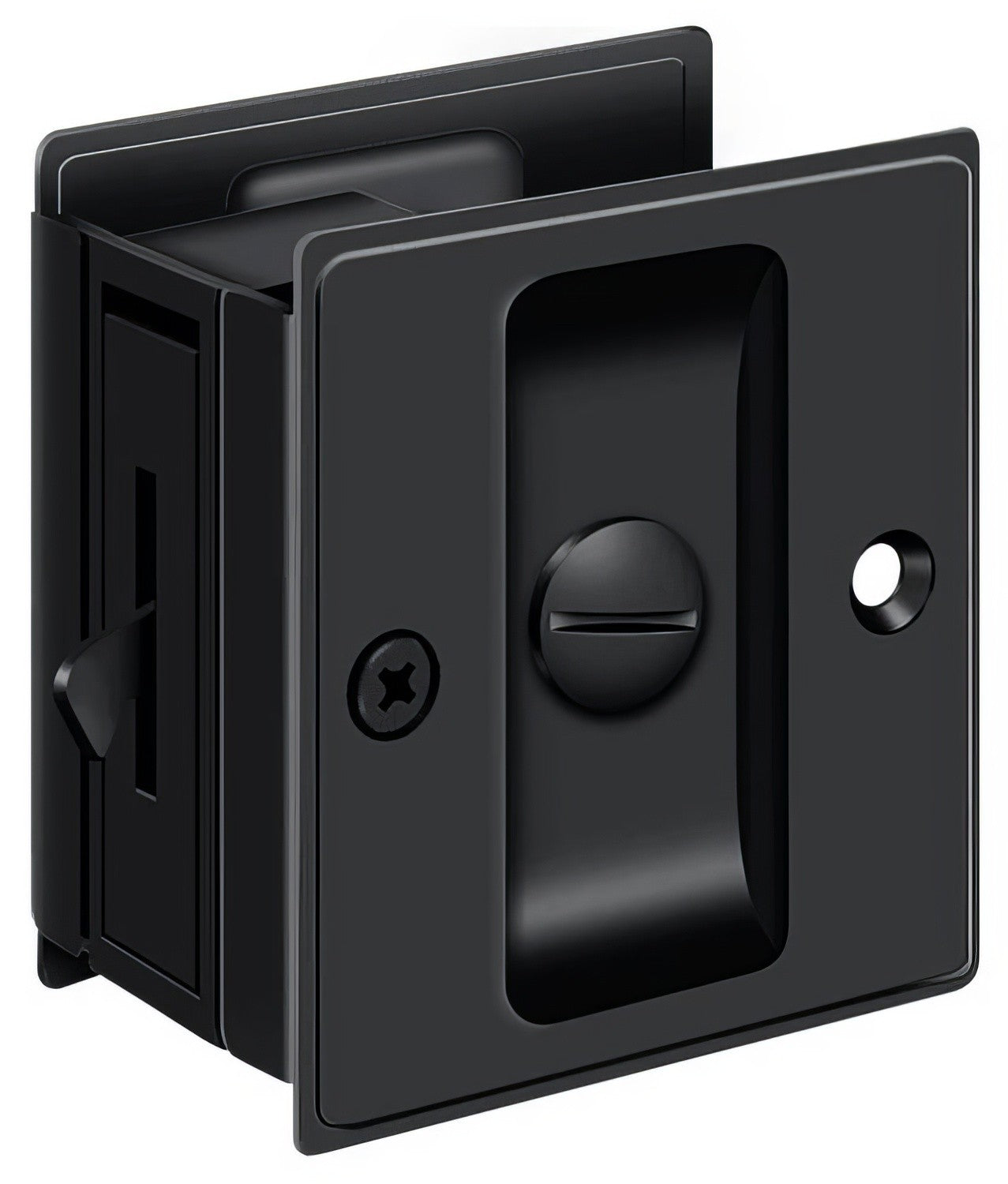 Deltana SDL25 2-1/2" x 2-3/4" Privacy Pocket Door Lock