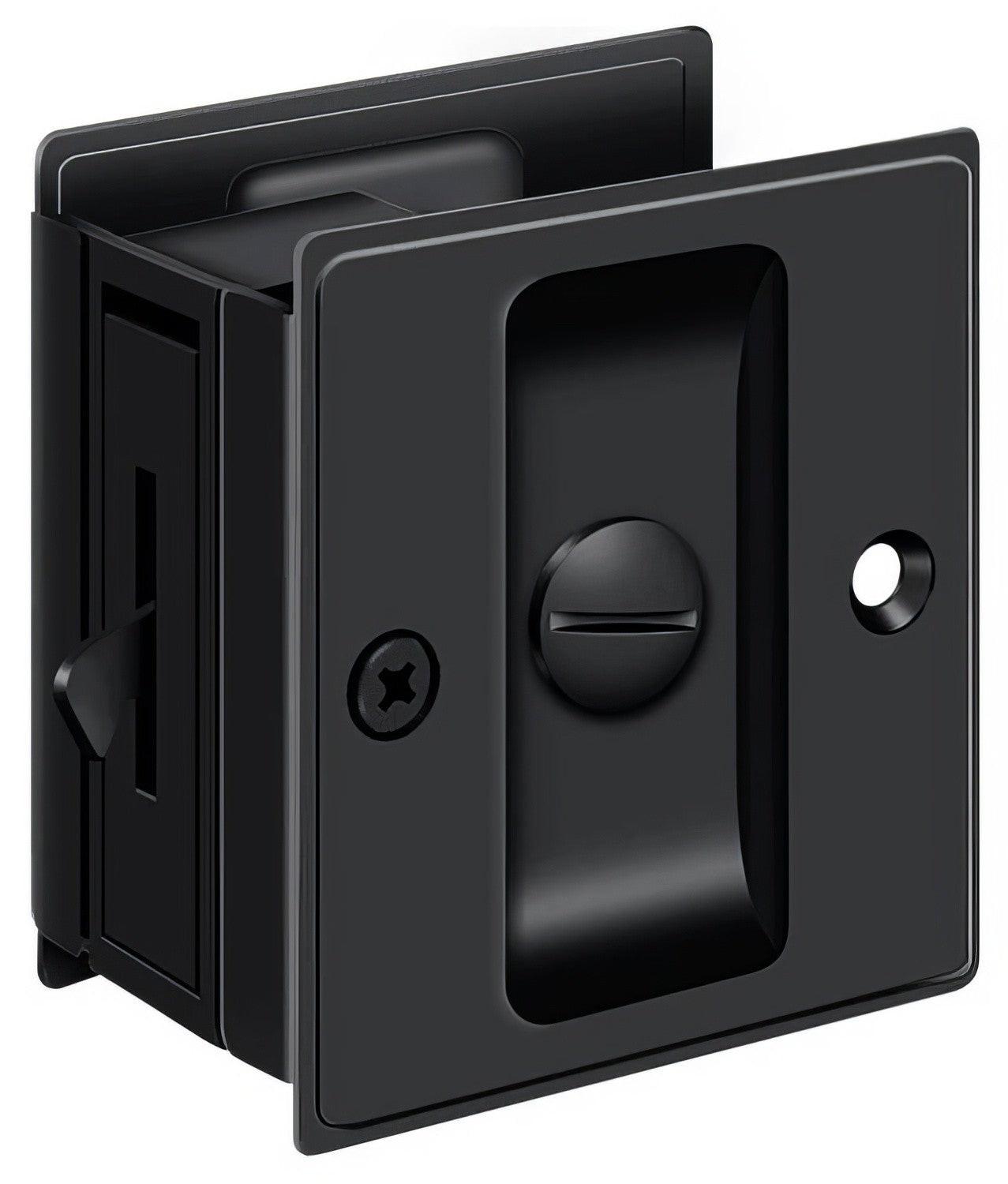 Deltana SDL25 2-1/2" x 2-3/4" Privacy Pocket Door Lock.