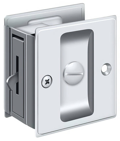 Deltana SDL25 2-1/2" x 2-3/4" Privacy Pocket Door Lock