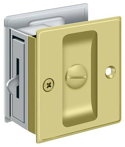 Deltana SDL25 2-1/2" x 2-3/4" Privacy Pocket Door Lock