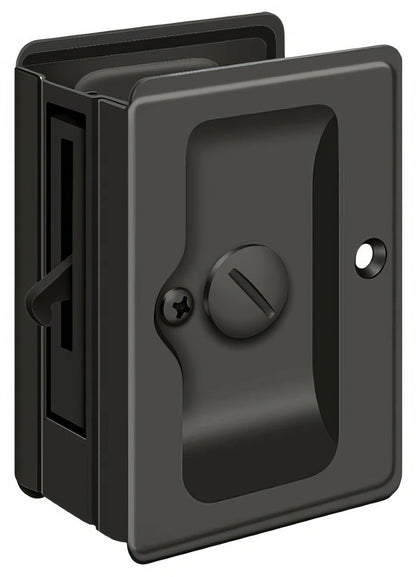 Deltana SDLA325 3-1/4" x 2-1/4" HD Privacy Pocket Door Lock