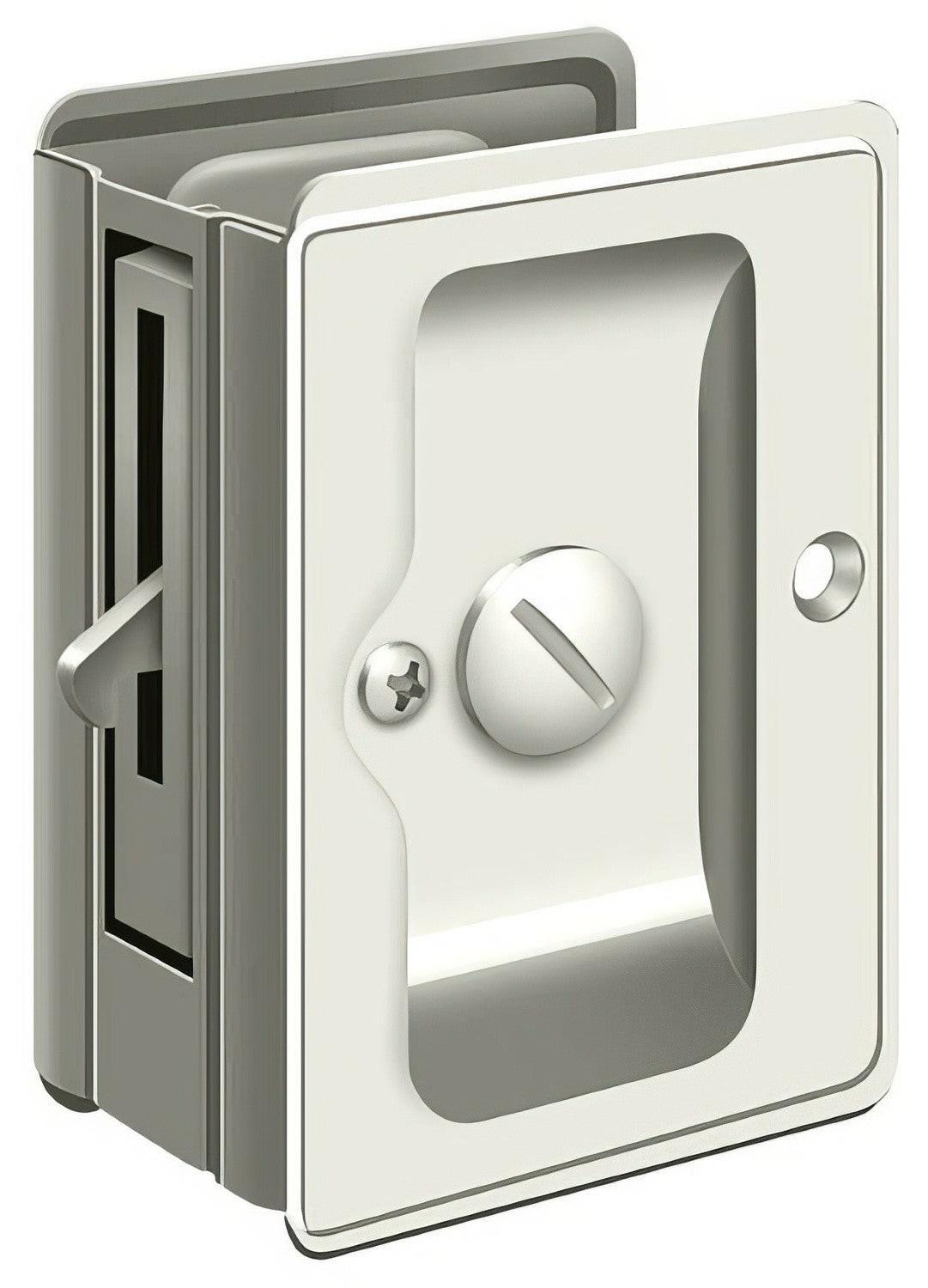 Deltana SDLA325 3-1/4" x 2-1/4" HD Privacy Pocket Door Lock.