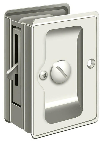 Deltana SDLA325 3-1/4" x 2-1/4" HD Privacy Pocket Door Lock.