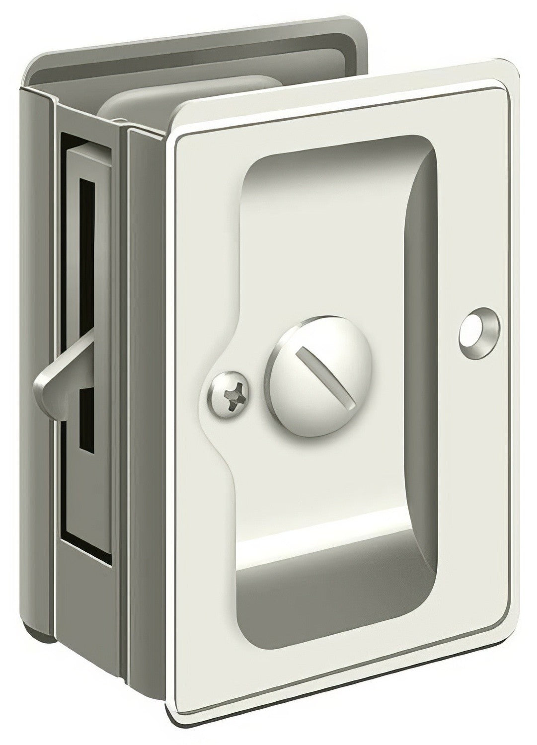 Deltana SDLA325 3-1/4" x 2-1/4" HD Privacy Pocket Door Lock