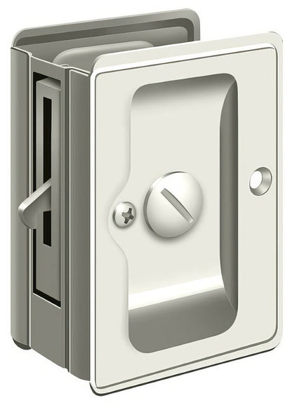 Deltana SDLA325 3-1/4" x 2-1/4" HD Privacy Pocket Door Lock
