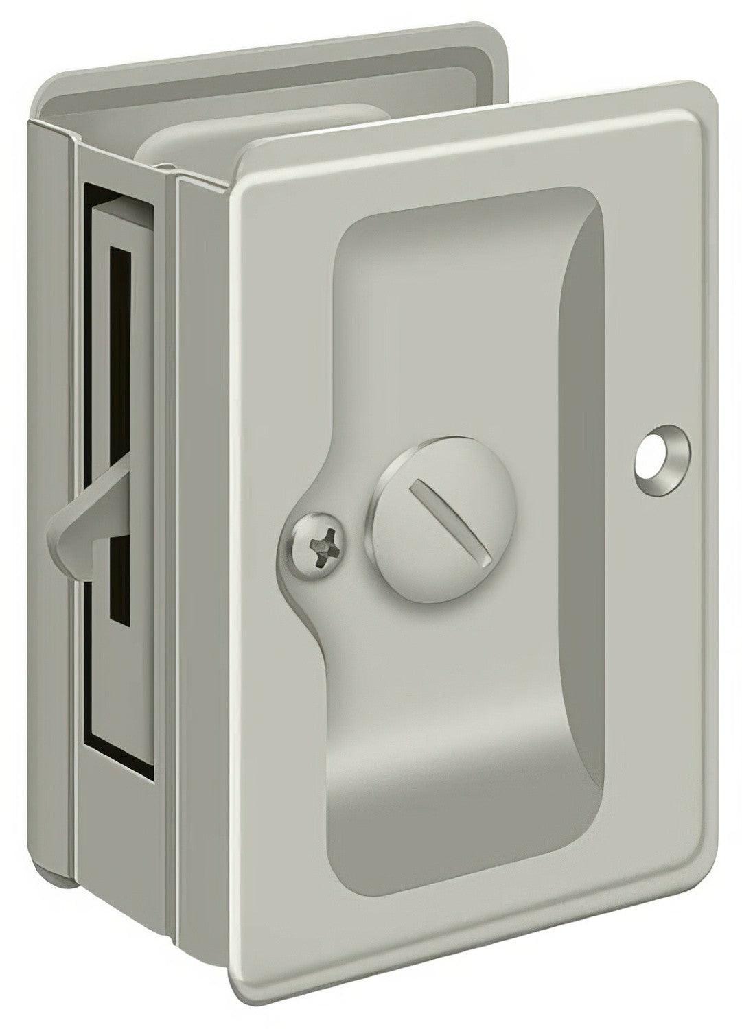 Deltana SDLA325 3-1/4" x 2-1/4" HD Privacy Pocket Door Lock.