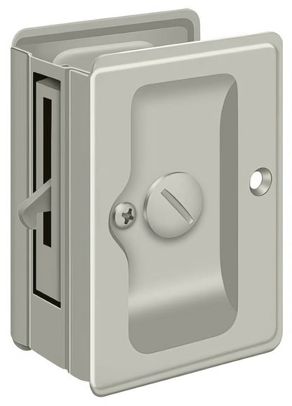 Deltana SDLA325 3-1/4" x 2-1/4" HD Privacy Pocket Door Lock