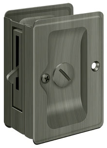 Deltana SDLA325 3-1/4" x 2-1/4" HD Privacy Pocket Door Lock