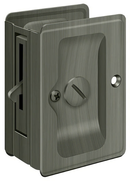 Deltana SDLA325 3-1/4" x 2-1/4" HD Privacy Pocket Door Lock